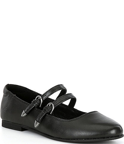 Frye Carson Leather Mary Jane Flats