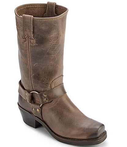 Frye Harness 12R Leather Moto Boots