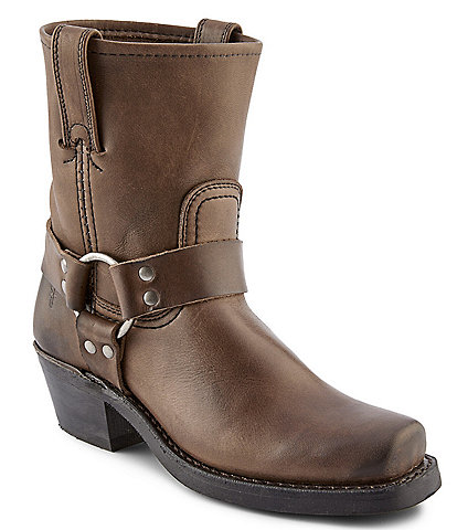 Frye Harness Leather 8R Moto Mid Boots