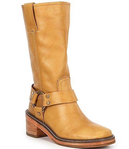 Frye Kate Harness Leather Moto Boots