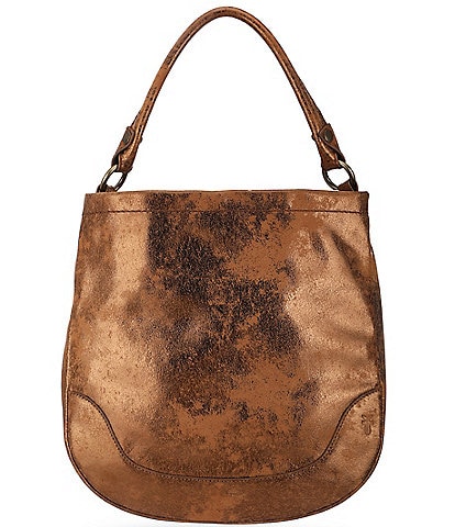 Frye Melissa Metallic Leather Hobo Bag