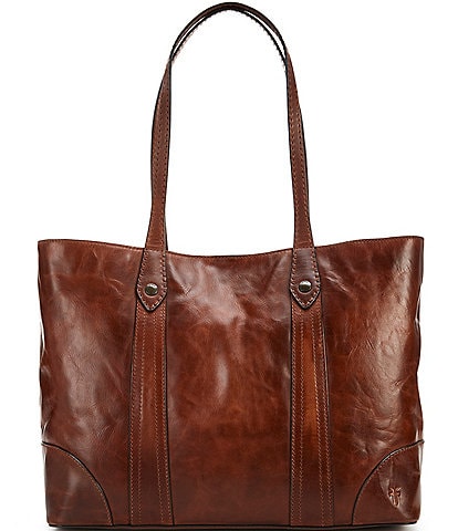 Frye Melissa Washed Leather Shopper Tote Bag