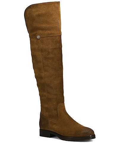 Frye Melissa Water-Resistant Suede Over-The-Knee Riding Boots
