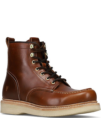 Frye Men's Hudson Leather Wedge Work Boots