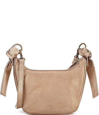 Frye Metallic Nora Knotted Soft Leather Crossbody Bag
