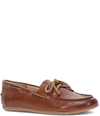 Frye Naya Leather Boat Shoes