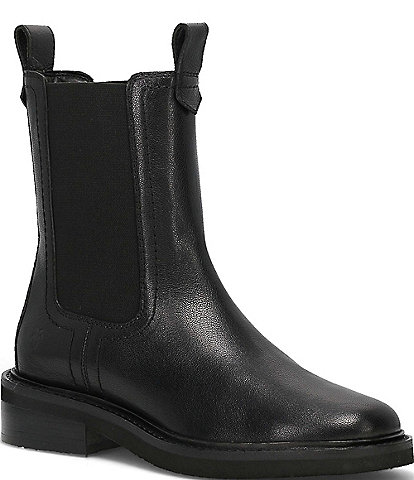 Frye Phoebe Chelsea Pull On Leather Booties