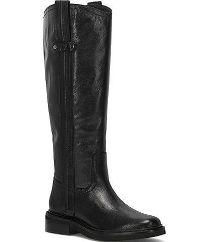 Frye Phoebe Tall Leather Pull On Classic Riding Boots