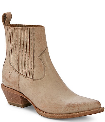 Frye Sacha Chelsea Leather Western Booties