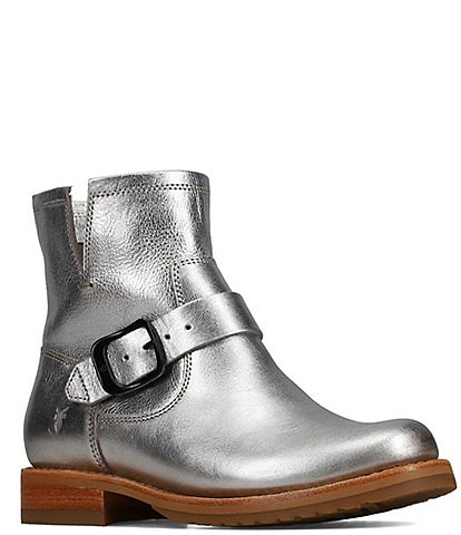 Frye Veronica Flex Leather Caramel Booties