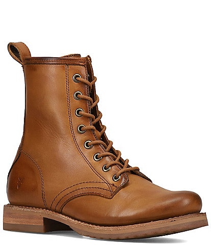 Frye Veronica Flex Leather Combat Boots