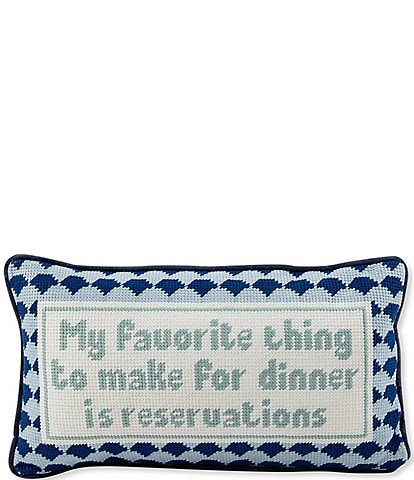 Furbish Reservations Needlepoint Pillow