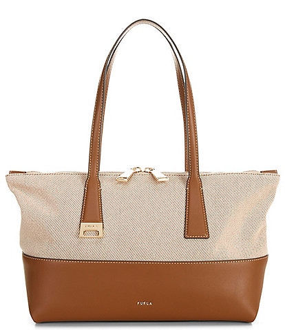 Furla Olivia Medium Canvas Tote Bag