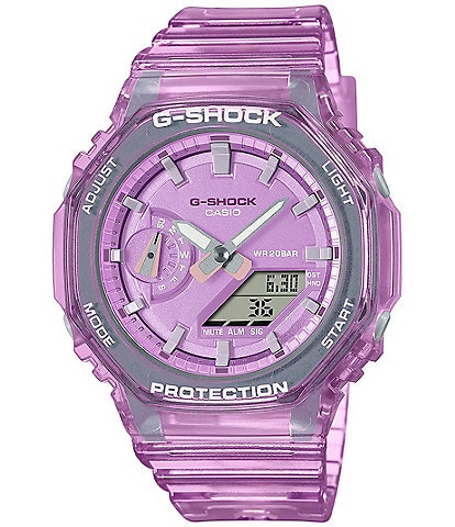 G-Shock Ana-Digi Metallic Skeleton Translucent Pink Resin Watch
