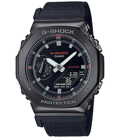 G-Shock Men's Ana-Digi Black Fabric Strap Watch