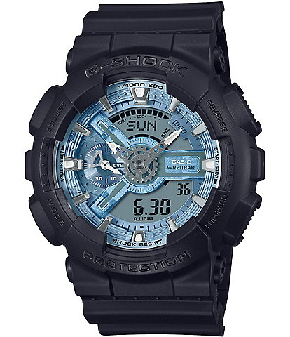 G-Shock Men's Ana-Digi Black Resin Strap Green Dial Watch