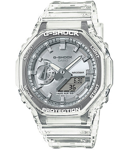 G-Shock Men's Ana-Digi Clear Resin Strap Watch