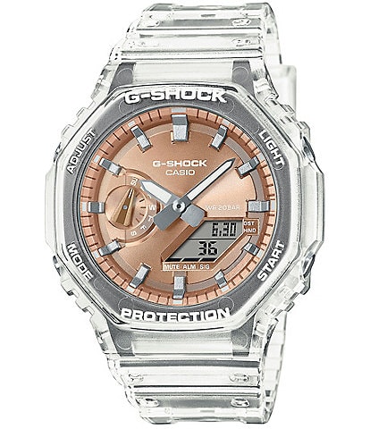 G-Shock Men's Ana-Digi Clear Resin Strap Watch