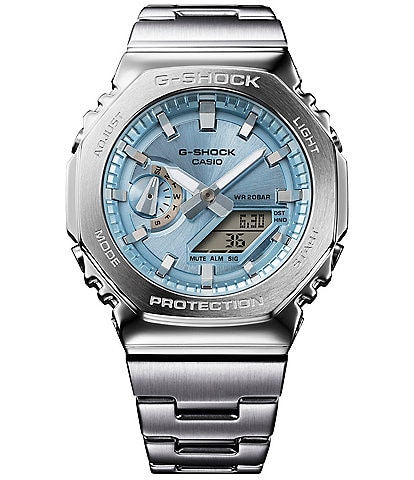 G-Shock Men's Multifunction Stainless Steel Bracelet Watch