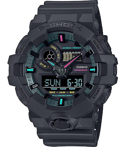 G-Shock Men's Casio Ana-Digi Black Resin Strap Watch