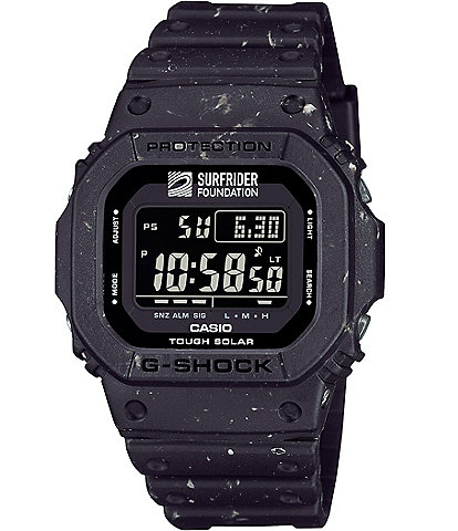 G-Shock Men's Surfrider Limited Edition Digital Black Resin Strap Watch