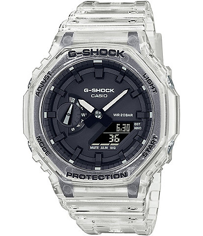 G-Shock Skelton Clear Ana Digi Resin Shock Resistant Watch