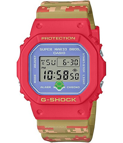 G-Shock Men's Super Mario Limited Edition Digital Resin Strap Watch