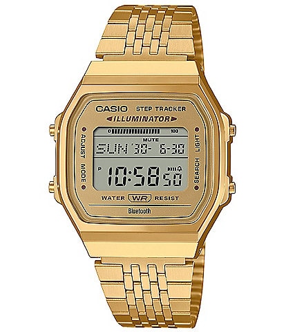 G-Shock Unisex Digital Gold Tone Stainless Steel Bracelet Watch