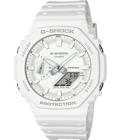 G-Shock Unisex Mono Ana-Digi White Resin Strap Watch