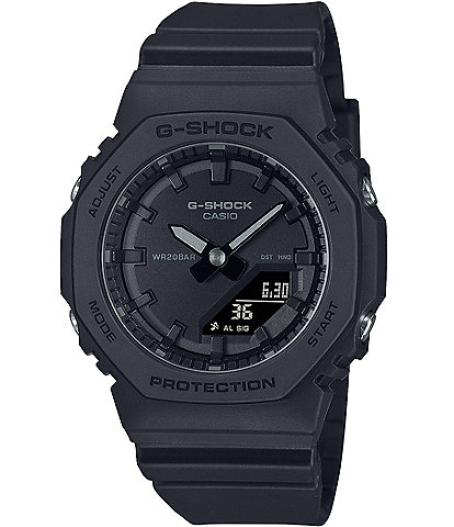 G-Shock Unisex Slim Blackout Ana-Digi Black Resin Strap Watch