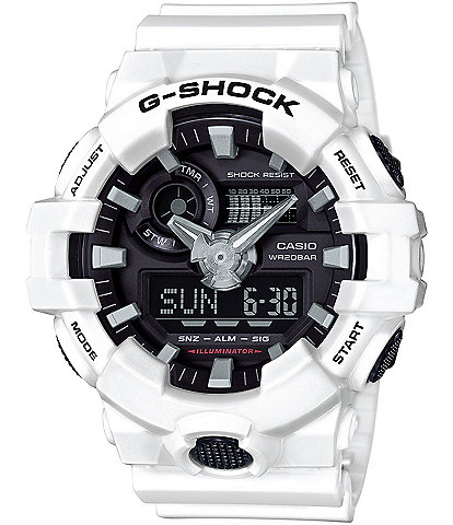 G-Shock White Ana-Digi Resin Strap Watch