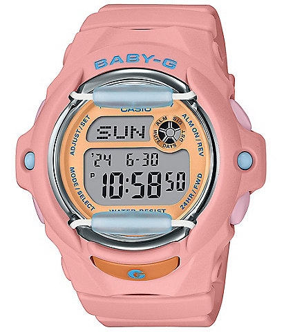 G-Shock Women's Baby G Digital Coral Resin Strap Watch