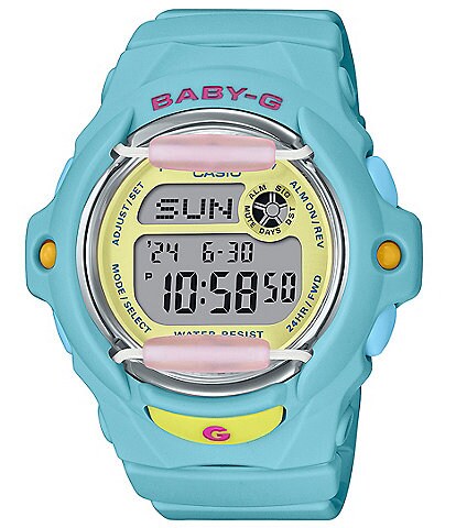 G-Shock Women's Baby G Digital Turquoise Resin Strap Watch
