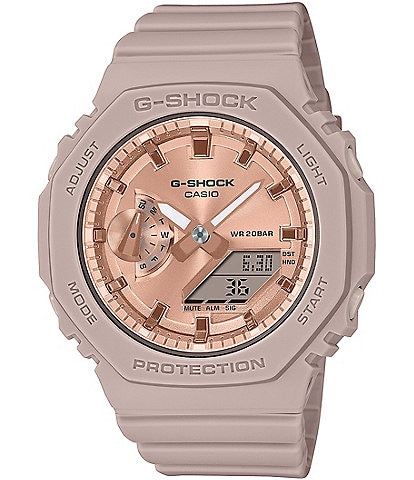 G-Shock Women's Digital Analog Pastel Pink Resin Strap Watch