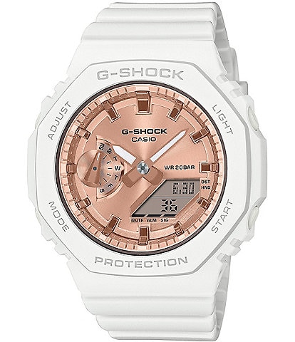 G-Shock Women's Digital Analog White Resin Strap Watch