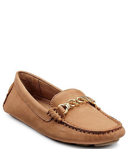 G.H. Bass Dylan Chain Nubuck Driver Loafers