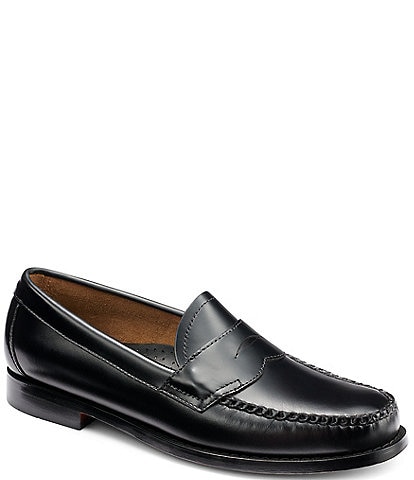 G.H. Bass Men's 1936 Logan Weejun Flat Strap Leather Loafers