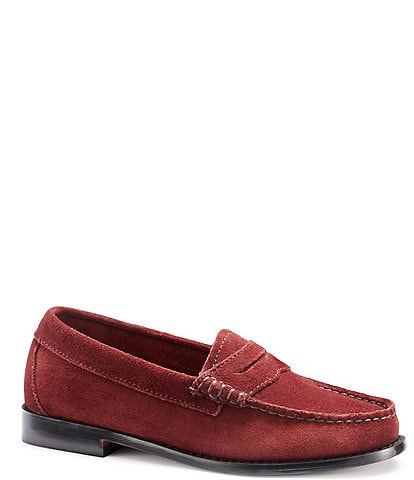 G.H. Bass Whitney Hairy Suede Weejun Penny Loafers