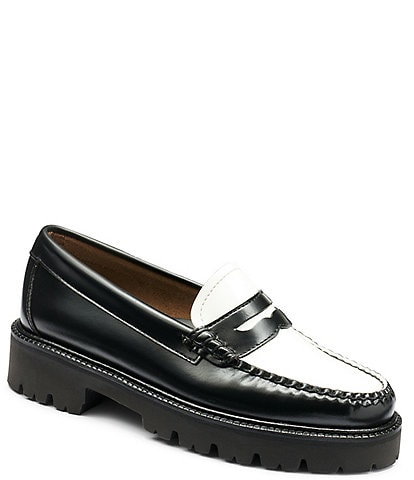 G.H. Bass Whitney Super Lug Weejun Leather Penny Loafers