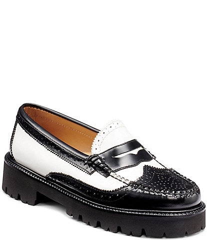 G.H. Bass Whitney Wingtip Brogue Leather Weejun Loafers