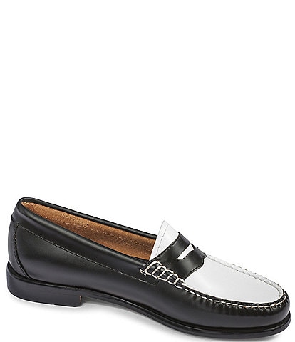G.H. Bass Women's Whitney Weejun Color Block Leather Loafers