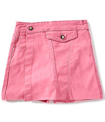 GB Big Girls Asymmetrical Denim Mini Skort