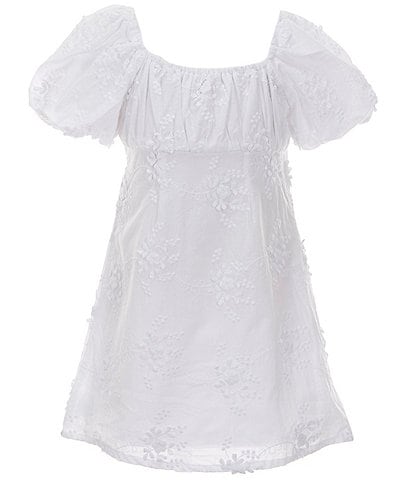 GB Big Girls 7-16 Charlotte Lace Puff Sleeve Dress