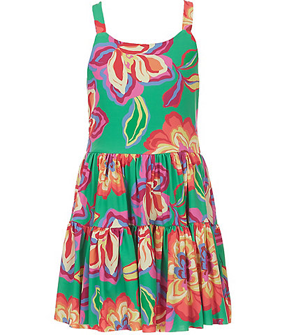GB Big Girls 7-16 Floral Printed Active Dress
