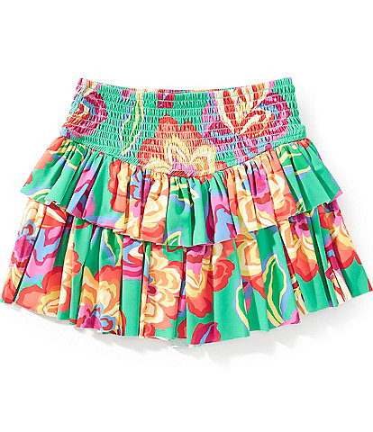 GB Big Girls 7-16 Gracie Multi Floral Print Skirt