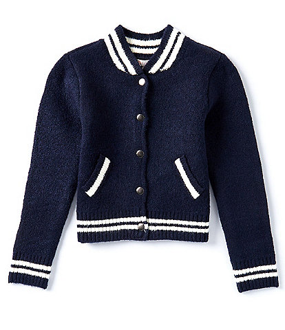 GB Big Girls 7-16 Long Sleeve Varsity Jacket