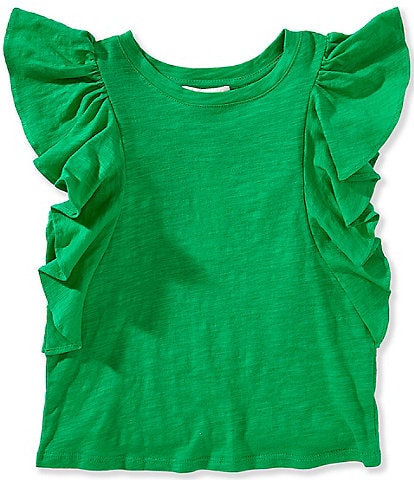 GB Big Girls 7-16 Ruffle Sleeve T-Shirt
