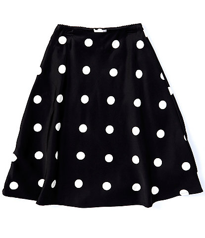 GB Big Girls 7-16 Satin Dot Midi Skirt