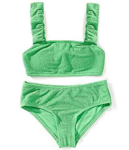GB Big Girls 7-16 Scrunch Bungee Strap 2-Piece Swimsuit