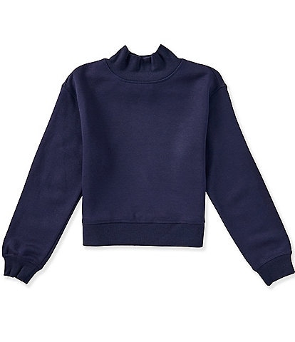 GB Big Girls Mock Neck Long Sleeve Essentials Sweatshirt